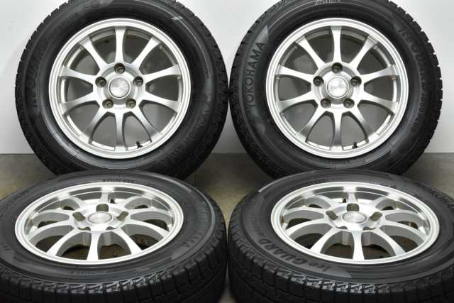 中古 スタッドレス タイヤ ホイール 4本セット 15インチ 6J +52 PCD 114.3195/65R15 91Q