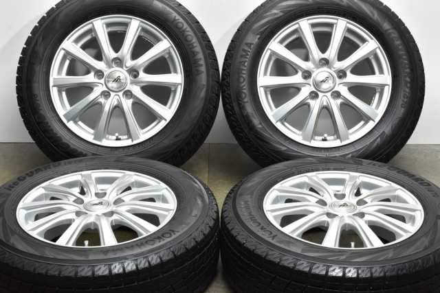 中古 スタッドレス タイヤ ホイール 4本セット 15インチ 6J +50 PCD 114.3195/65R15 91Q インターミラノ 製ホイール【 ヨコハマ 製 スタ