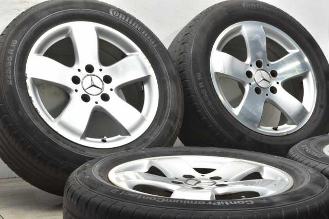 タイヤホイール 4本セット 16インチ 7.5J +42 PCD 112 225/55R16 95V