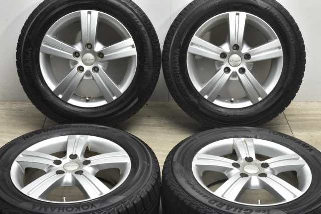 中古 スタッドレス タイヤ ホイール 4本セット 16インチ 6.5J +53 PCD 114.3215/60R16 95Q 社外 製ホイール【 ヨコハマ 製 スタッドレス