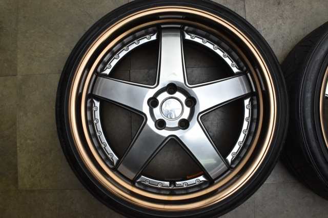 中古タイヤホイール 4本セット 21インチ 10.5J +27 -17 PCD 114.3 245