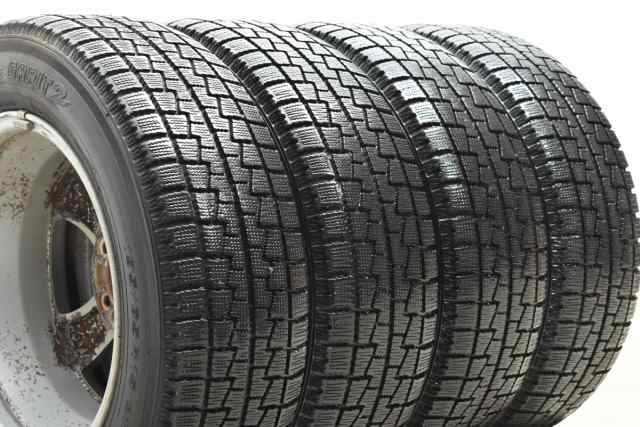 中古 スタッドレス タイヤ ホイール 4本セット 15インチ 6J +52.5 PCD 114.3195/65R15 91Q マツダ 純正 ホイール【 トーヨー 製 スタッド