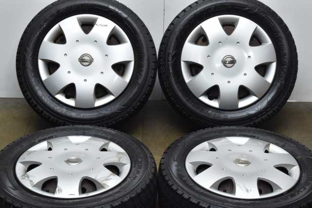 中古 スタッドレス タイヤ ホイール 4本セット 13インチ 4J +45 PCD 100155/65R13 73Q ニッサン 純正 ホイール【 グッドイヤー 製 スタッ