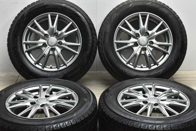 中古 スタッドレス タイヤ ホイール 4本セット 15インチ 6J +43 PCD 