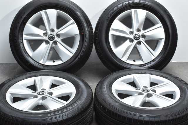 中古タイヤホイール 4本セット 17インチ 7J +39 PCD 114.3 225/65R17 102H トヨタ 60 ハリアー エレガンス 純正【  ダンロップ 製 タイヤ｜au PAY マーケット