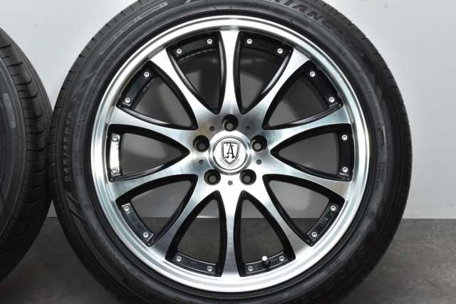 中古タイヤホイール 4本セット 19インチ 8J +35 PCD 114.3 245/45R19 