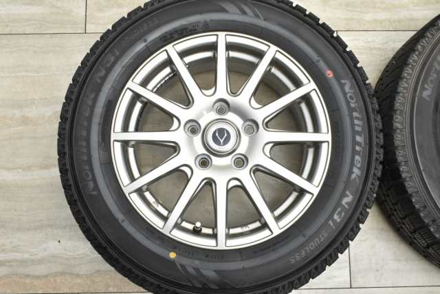 中古 スタッドレス タイヤ ホイール 4本セット 15インチ 6J +53 PCD 114.3195/65R15 91Q ハートボイス 製ホイール【  オートバックス 製 の通販はau PAY マーケット - パーツ販売ナンバーワン au PAY マーケット店 | au PAY マーケット－通販サイト