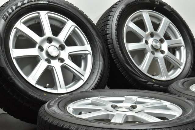 中古 スタッドレス タイヤ ホイール 4本セット 15インチ 6J +45 PCD 114.3205/60R15 91Q イエローハット 製ホイール【  ブリヂストン 製 スタッドレスタイヤ付き】の通販はau PAY マーケット - パーツ販売ナンバーワン au PAY マーケット店 | au PAY  マーケット－通販サイト