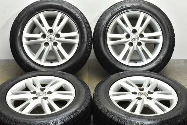 中古 スタッドレス タイヤ ホイール 4本セット 16インチ 7J +50 PCD 114.3215/60R16 99T XL トヨタ 120 マークx 純正【 レーダー 製 スタ