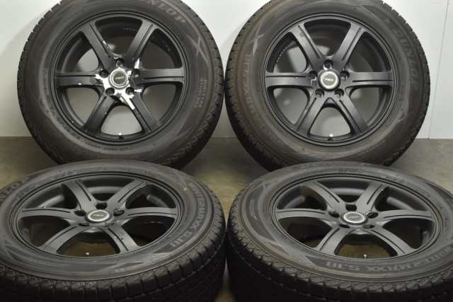 中古 スタッドレス タイヤ ホイール 4本セット 17インチ 7J +45 PCD 114.3225/65R17 102Q ブリヂストン 製ホイール【 ダンロップ 製 スタ