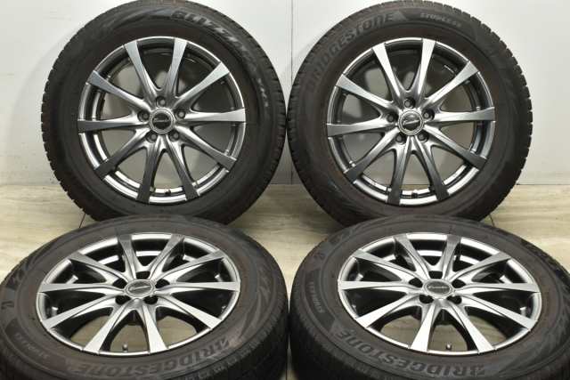 中古 スタッドレス タイヤ ホイール 4本セット 16インチ 6.5J +48 PCD 100205/60R16 92Q ホットスタッフ 製ホイール【 ブリヂストン 製