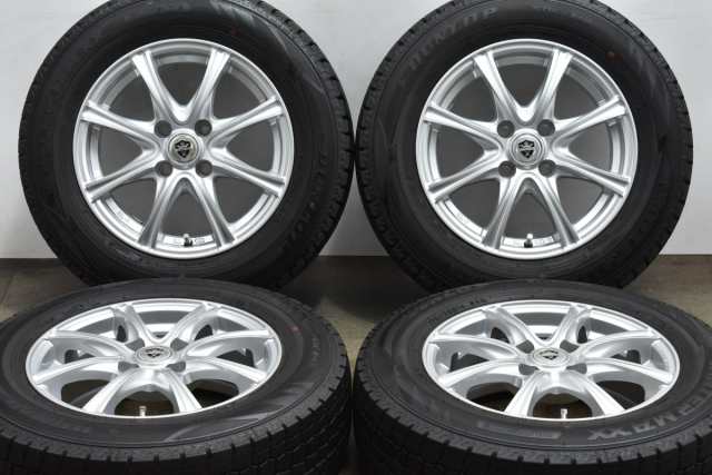 中古 スタッドレス タイヤ ホイール 4本セット 14インチ 5.5J +38 PCD 100175/70R14 84Q レアマイスター 製ホイール【 ダンロップ 製 ス