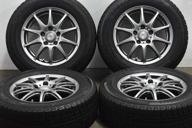 中古 スタッドレス タイヤ ホイール 4本セット 15インチ 6J +53 PCD 114.3205/65R15 84Q BADX 製ホイール【 ヨコハマ 製 スタッドレスタ