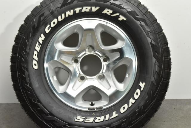 中古タイヤホイール 1本セット 16インチ 7J ±0 PCD 150 LT265/70R16 110/107Q 6PR トヨタ 純正 ホイール【 トーヨー 製 タイヤ付き】