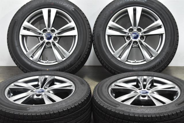 中古 スタッドレス タイヤ ホイール 4本セット 17インチ 7.5J×17+45 PCD 114.3225/60R17 99T レアマイスター 製ホイール【 GRIPMAX 製 スタッドレスタイヤ付き】