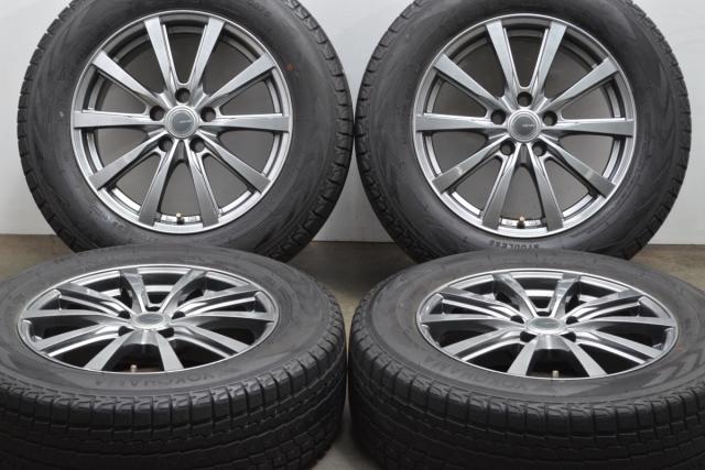 中古 スタッドレス タイヤ ホイール 4本セット 17インチ 7J +38 PCD 114.3225/65R17 102Q YFC 製ホイール【 ヨコハマ 製 スタッドレスタイヤ付き】 スタッドレスタイヤ・ホイールセット