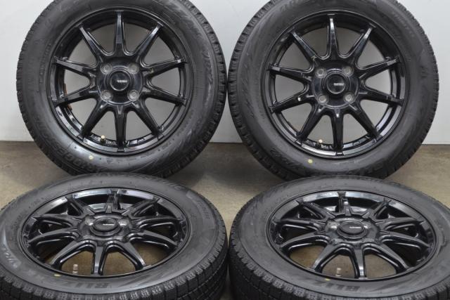 タイヤ・ホイールセット 14インチ 4本 14インチ 4穴ガンメタアルミホイール スタッドレスタイヤセット 14