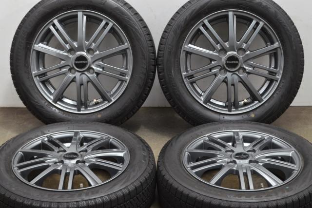 中古 スタッドレス タイヤ ホイール 4本セット 14インチ 4.5J×14+45 PCD 100155/65R14 75Q ブリヂストン【 ブリヂストン 製 スタッドレスタイヤ付き】