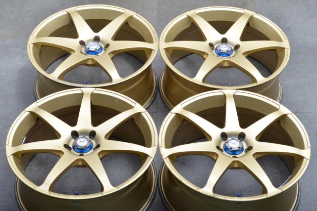 中古ホイール 4本セット 18インチ 7.5J +52 PCD 100 RAYS VERSUS CAMPIONATO SS7 SS6 レイズ ベルサス カンピオナート