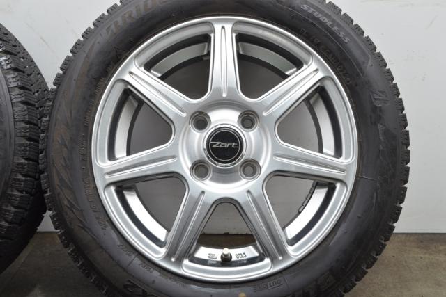 中古 スタッドレス タイヤ ホイール 4本セット 14インチ 4.5J +45 PCD