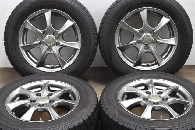 中古 スタッドレス タイヤ ホイール 4本セット 15インチ 6J +52