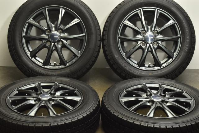 ⑪2023年製155/65R14バリ山！中古スタッドレスタイヤ4本セット