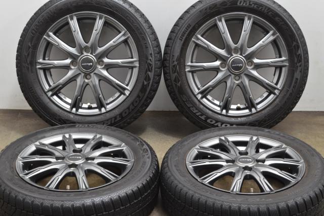 ˶・֊・˶ 中古 スタッドレス タイヤ ホイール 4本セット 14インチ 4.5J×14+45 PCD