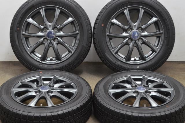 中古 スタッドレス タイヤ ホイール 4本セット 14インチ 4.5J×14+45 PCD