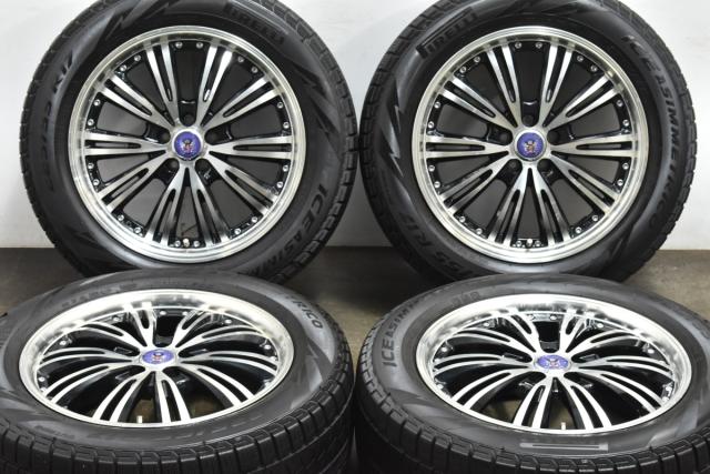 中古 スタッドレス タイヤ ホイール 4本セット 17インチ 7.0J×17+50 PCD 100225/55R17 101Q KYOHO 製ホイール【 ピレリ 製 スタッドレスタイヤ付き】