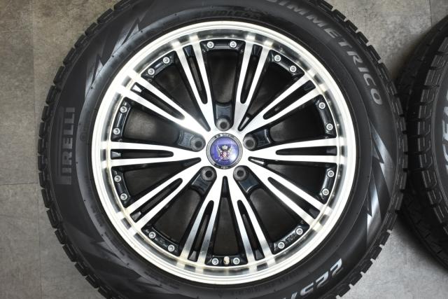 中古 スタッドレス タイヤ ホイール 4本セット 17インチ 7.0J×17+50 PCD 100225/55R17 101Q KYOHO 製ホイール【 ピレリ 製 スタッドレスタイヤ付き】