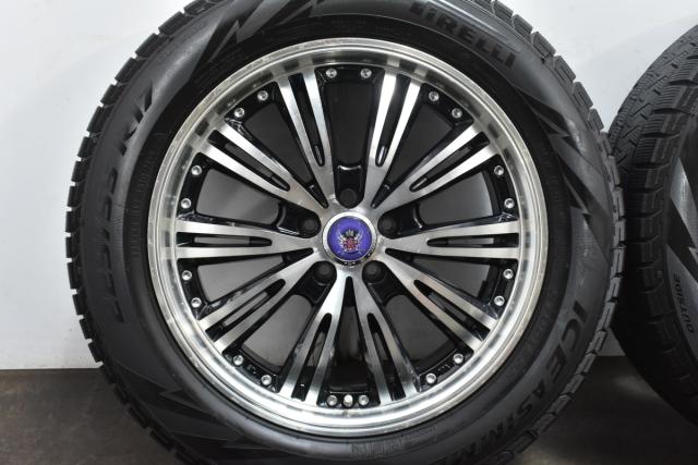 中古 スタッドレス タイヤ ホイール 4本セット 17インチ 7.0J×17+50 PCD 100225/55R17 101Q KYOHO 製ホイール【 ピレリ 製 スタッドレスタイヤ付き】
