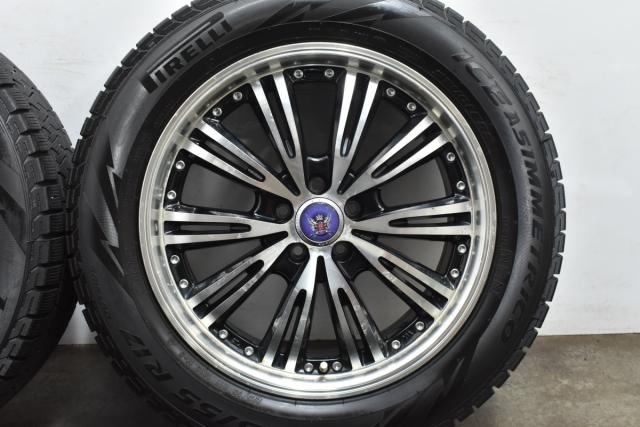 中古 スタッドレス タイヤ ホイール 4本セット 17インチ 7.0J×17+50 PCD 100225/55R17 101Q KYOHO 製ホイール【 ピレリ 製 スタッドレスタイヤ付き】
