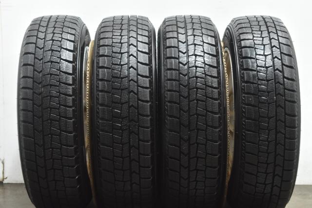 中古 スタッドレス タイヤ ホイール 4本セット 14インチ 5.5J×14+42 PCD