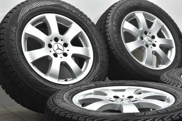 中古 スタッドレス タイヤ ホイール 4本セット 17インチ 7.5J +56 PCD 112235/65R17 108Q メルセデスベンツ 純正  ホイール【 ヨコハマ 製