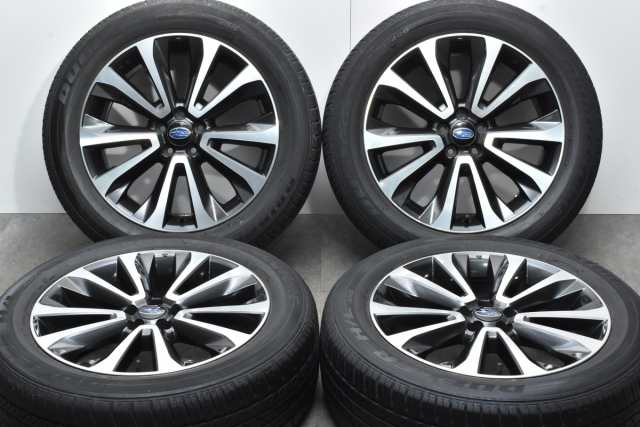 中古タイヤホイール 4本セット 18インチ 7J +48 PCD 100 225/55R18 98H スバル 純正ENKEI製 ホイール【  ブリヂストン 製 タイヤ付き】｜au PAY マーケット