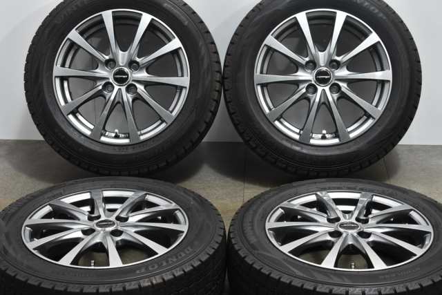 中古 スタッドレス タイヤ ホイール 4本セット 15インチ 5.5J +43 PCD 100175/65R15 84Q ホットスタッフ 製ホイール【 ダンロップ 製 ス