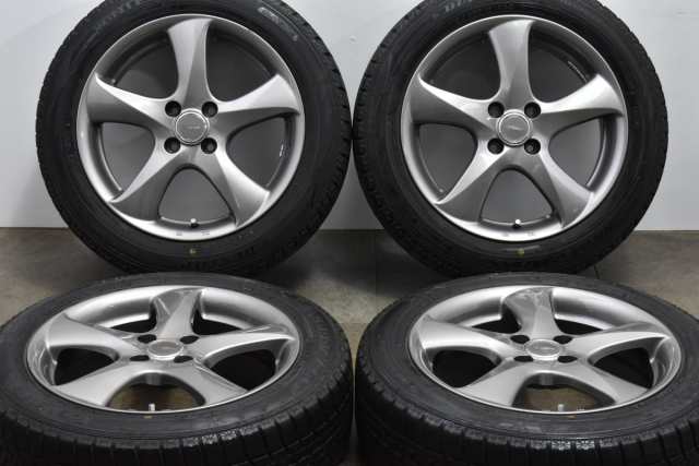 中古 スタッドレス タイヤ ホイール 4本セット 16インチ 6J +45 PCD 100175/60R16 82Q ブリヂストン 製ホイール【 グッドイヤー/ダンロッ