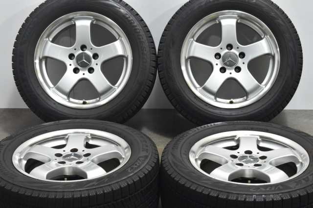 中古 スタッドレス タイヤ ホイール 4本セット 16インチ 7.5J +41 PCD 112225/55R16