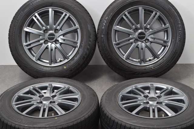 中古 スタッドレス タイヤ ホイール 4本セット 14インチ 5.5J +39 PCD 100165/70R14 81Q ブリヂストン 製ホイール【 ブリヂストン 製 ス