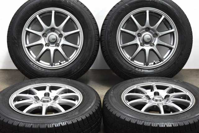 中古 スタッドレス タイヤ ホイール 4本セット 15インチ 6J +45 PCD 114.3195/65R15 91Q イエローハット 製ホイール【 トーヨー 製 スタ