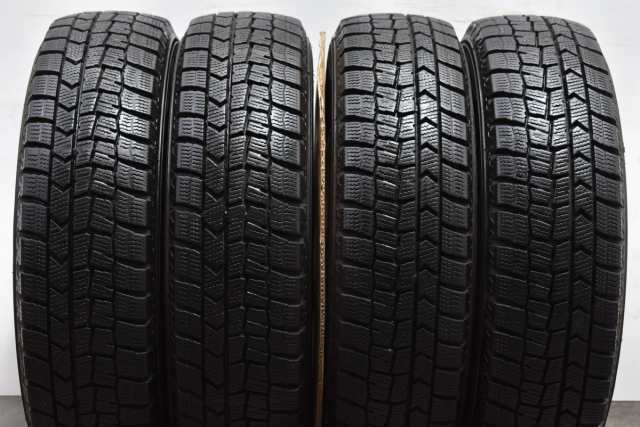 中古 スタッドレス タイヤ ホイール 4本セット 13インチ 4B +43 PCD 100155/65R13 73Q 社外 製ホイール【 ダンロップ 製 スタッドレスタ