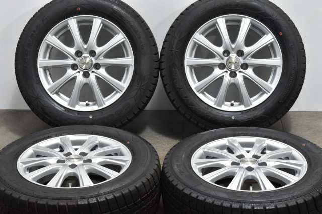 中古 スタッドレス タイヤ ホイール 4本セット 15インチ 6J +45 PCD 100195/65R15 91Q インターミラノ 製ホイール【 グッドイヤー 製 ス