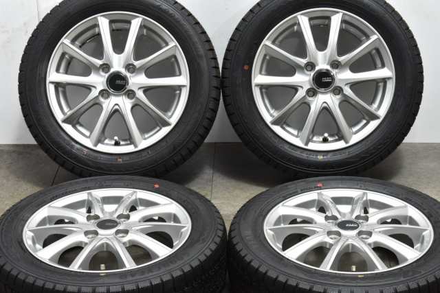 中古 スタッドレス タイヤ ホイール 4本セット 14インチ 4.5J +45 PCD 100155/65R14 75Q ブリヂストン 製ホイール【  グッドイヤー 製 スタッドレスタイヤ付き】の通販はau PAY マーケット - パーツ販売ナンバーワン au PAY マーケット店 | au PAY  マーケット－通販サイト