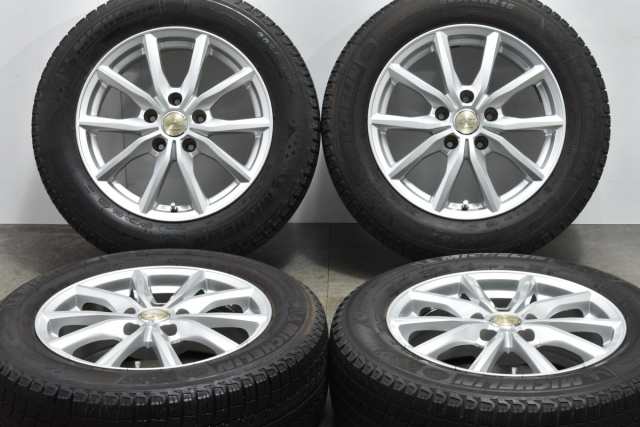 中古 スタッドレス タイヤ ホイール 4本セット 16インチ 6.5J +35 PCD 114.3205/60R16 96H マナレイ 製ホイール【 ミシュラン 製 スタッ