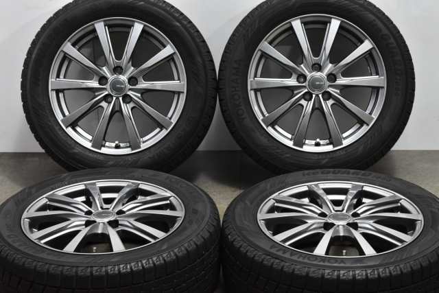 中古 スタッドレス タイヤ ホイール 4本セット 16インチ 6.5J +48 PCD 100205/55R16 91Q YFC 製ホイール【 ヨコハマ 製 スタッドレスタイ