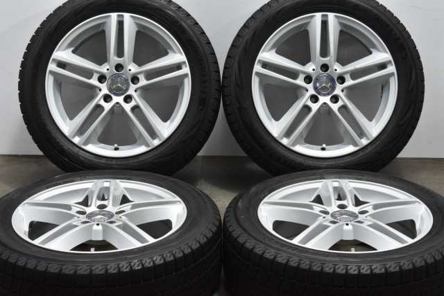 中古 スタッドレス タイヤ ホイール 4本セット 17インチ 6.5J +38 PCD 112205/55R17 91Q ヤナセ 製ホイール【 ヨコハマ 製 スタッドレス