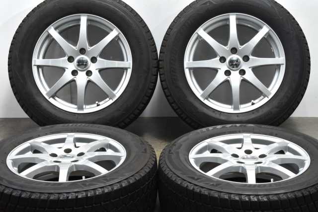 中古 スタッドレス タイヤ ホイール 4本セット 17インチ 7J +45 PCD 114.3225/65R17 102Q ブリヂストン 製ホイール【 ブリヂストン 製 ス