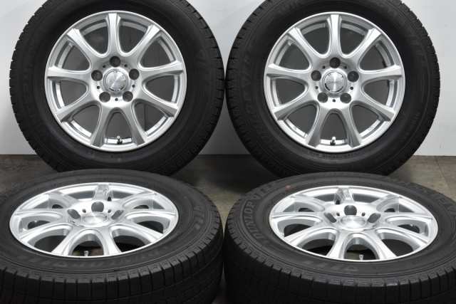 中古 スタッドレス タイヤ ホイール 4本セット 15インチ 6J +45 PCD 114.3195/65R15 91Q