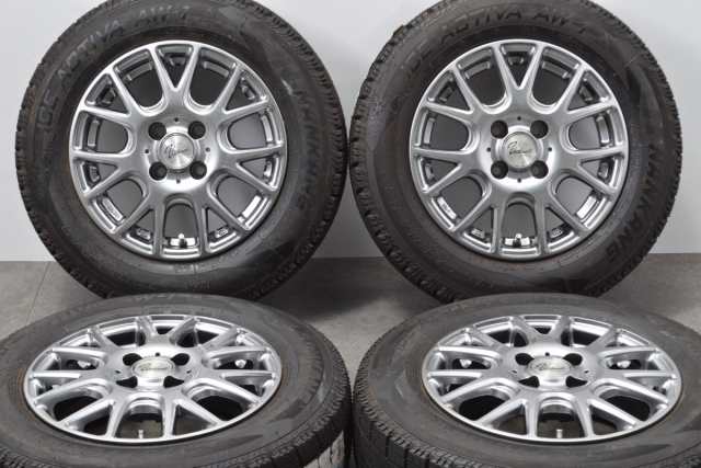 中古 スタッドレス タイヤ ホイール 4本セット 14インチ 5.5J +38 PCD 100175/70R14 84Q YHIインターナショナル 製ホイール【 ナンカン