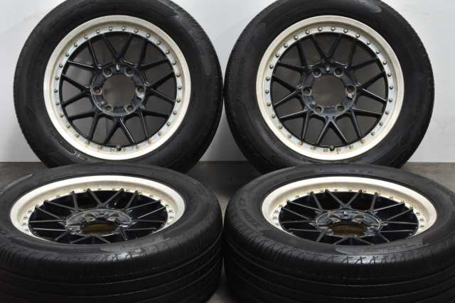 中古タイヤホイール 4本セット 17インチ 7J +24 PCD 139.75 225/55R17 97W SSR スピードスター シュピール ライド タイプC【 COOPER 製